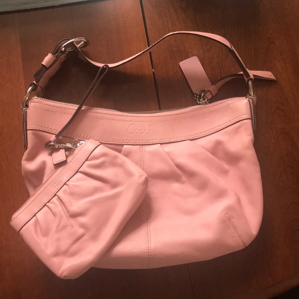 Light pink coach bag